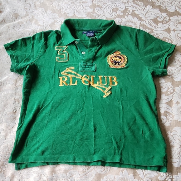 Ralph Lauren Tops - Ralph Lauren Green Women's Polo with RL Club Logo